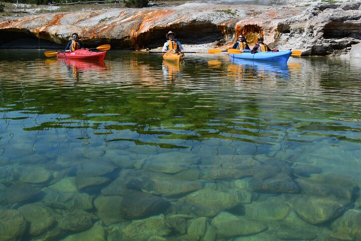 Lake Yellowstone Half Day Kayak Tours Past Geothermal Features  - Photo 1 of 9